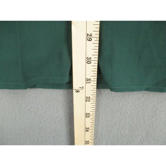 As U Wish Tunic Womens Extra Large Green Lace 1/2 Sleeve Stretch V-Neck NWT - Picture 8 of 10